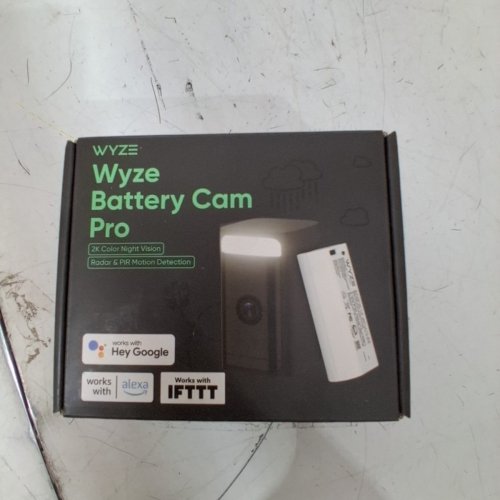 WYZE OUTDOOR BATTERY CAM PRO WITH SPOTLIGHT - 2.5 K - BLACK image 2