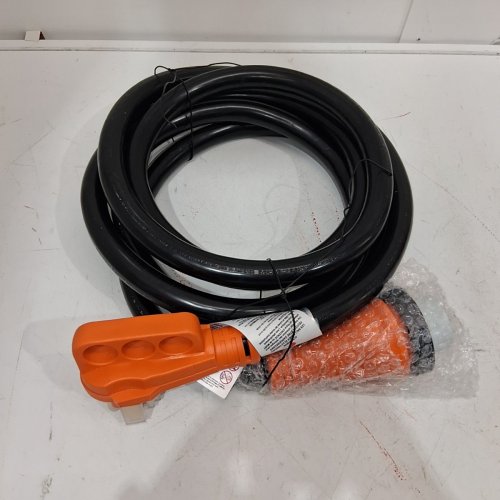 MARINE SHORE POWER CORD SUPPLY FOR RV TRUCK TRAILER MOTORHOME - 50A 125/250V - BLACK AND ORANGE (MODEL: ED-501RP) image 3