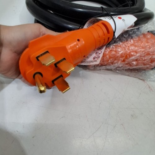 MARINE SHORE POWER CORD SUPPLY FOR RV TRUCK TRAILER MOTORHOME - 50A 125/250V - BLACK AND ORANGE (MODEL: ED-501RP) image 4