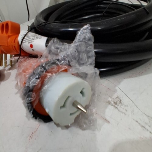 MARINE SHORE POWER CORD SUPPLY FOR RV TRUCK TRAILER MOTORHOME - 50A 125/250V - BLACK AND ORANGE (MODEL: ED-501RP) image 5