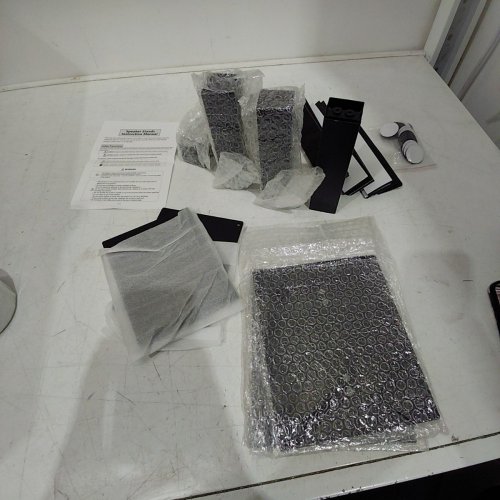 2PK MAYQMAY FREE-STANDING DESKTOP SPEAKER STANDS - MEDIUM - BLACK (MODEL: SST-03) image 2