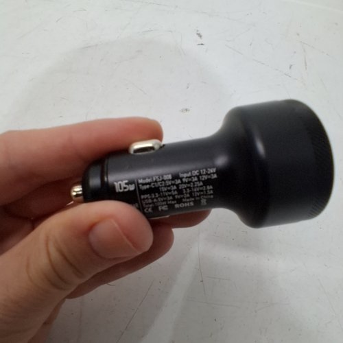 ESSAGER 3 PORTS FAST CHARGING USB TYPE C PHONE CAR CHARGER - 105W - BLACK (MODEL:FSJ-008) image 2