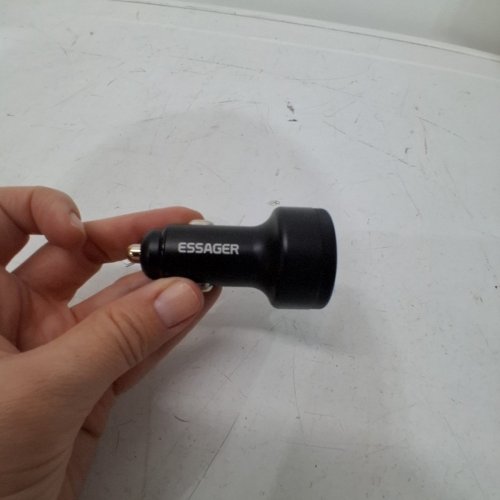 ESSAGER 3 PORTS FAST CHARGING USB TYPE C PHONE CAR CHARGER - 105W - BLACK (MODEL:FSJ-008) image 3