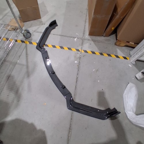 FRONT BUMPER LIP FOR CAR - CARBON FIBRE BLACK image 3