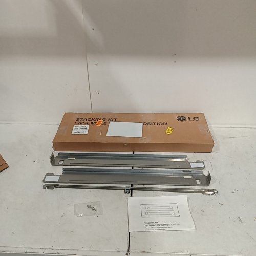 LG ELECTRONICS LAUNDRY FRONT LOAD STACKING KIT - 27'' - CHROME (MODEL: KSTK4) image 3