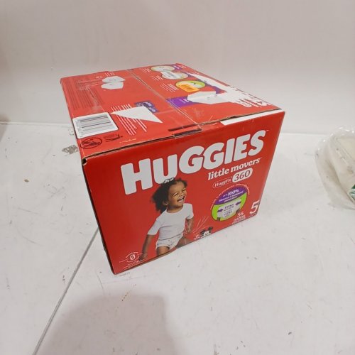 100PK HUGGIES LITTLE MOVERS HUGGFIT BABY DIAPERS WITH 360° WAISTBAND - SIZE 5 (MODEL: 5660200) image 2