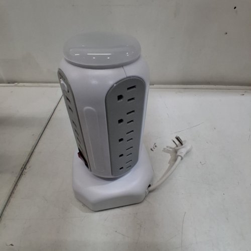 CURRENT TAP RGB LIGHT POWER STRIP TOWER | 15 AC OUTLETS | 6.5FT CORD - WHITE (MODEL: US-101-MQ001) image 5