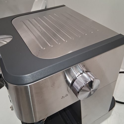 DELONGHI LINEA CLASSIC ESPRESSO MACHINE WITH MILK FROTHER - SILVER (MODEL: ‎EM450M) image 8