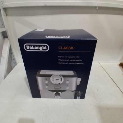 DELONGHI LINEA CLASSIC ESPRESSO MACHINE WITH MILK FROTHER - SILVER (MODEL: ‎EM450M) image 11