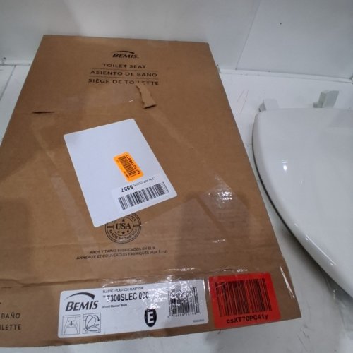 BEMIS SLOW CLOSE EASY CLEAN TOILET SEAT - ELONGATED 18.5" - WHITE (MODEL: 7300SLEC-000) image 6