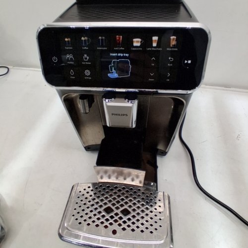 PHILIPS 4400 SERIES LATTEGO FULLY AUTOMATIC ESPRESSO MACHINE WITH BUILT-IN GRINDER & MILK FROTHER - BLACK/CHROME (MODEL: EP4447/90) image 3