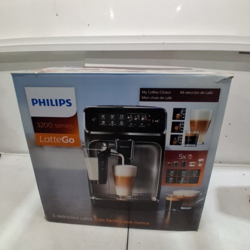 PHILIPS 4400 SERIES LATTEGO FULLY AUTOMATIC ESPRESSO MACHINE WITH BUILT-IN GRINDER & MILK FROTHER - BLACK/CHROME (MODEL: EP4447/90) image 15