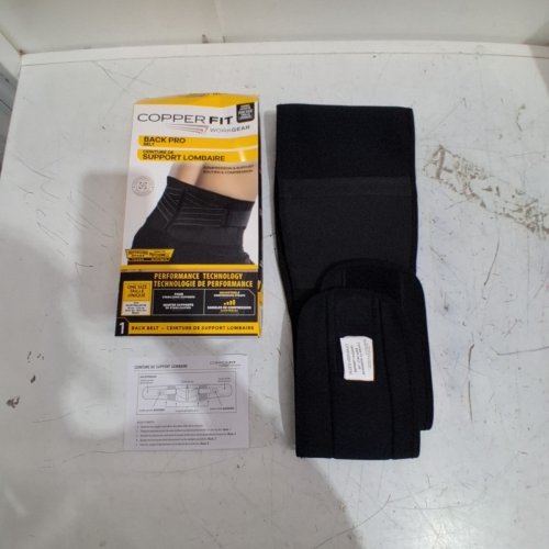 COPPERFIT WORKGEAR BACK PRO SUPPORT BELT - ONE SIZE FITS MANY - BLACK (MODEL: 2034172) image 2