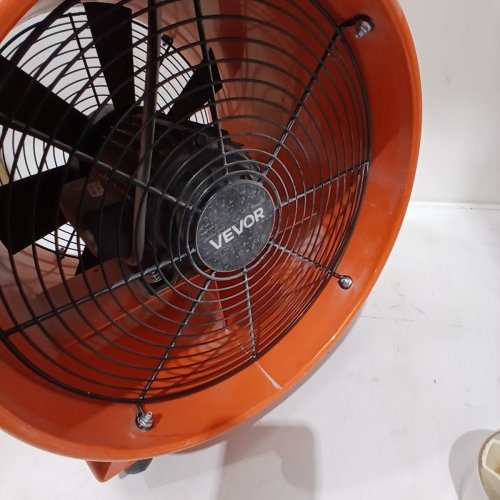 VEVOR METAL PORTABLE PROPELLER VENTILATION BLOWER, WITH 12" X 32.8FT TUBING (10M), 585W, 3198CFM - ORANGE (MODEL: BT-SHT12A-U(D)10) image 4