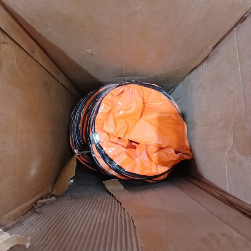 VEVOR METAL PORTABLE PROPELLER VENTILATION BLOWER, WITH 12" X 32.8FT TUBING (10M), 585W, 3198CFM - ORANGE (MODEL: BT-SHT12A-U(D)10) image 5