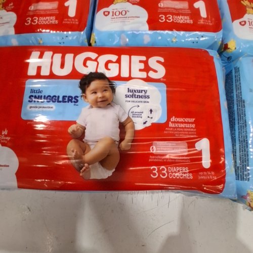 198PK HUGGIES LITTLE SNUGGLERS LUXURY SOFTNESS DISPOSABLE BABY DIAPERS - SIZE 1 image 2