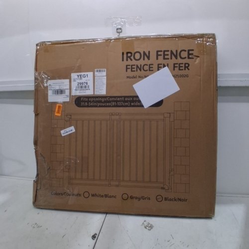IRON FENCE ADJUSTABLE BABY GATE - 32" - 54" - BLACK image 5