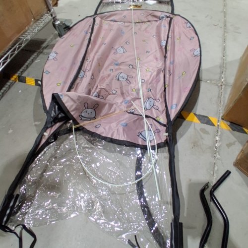 FULLY ENCLOSED UNIVERSAL ELECTRIC MOTORCYCLE SUNSHADE COVER - PINK image 4