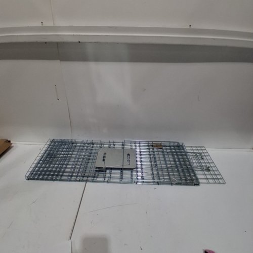 LIVE HUMANE HEAVY DUTY ANIMAL TRAP - 24" - SILVER image 2