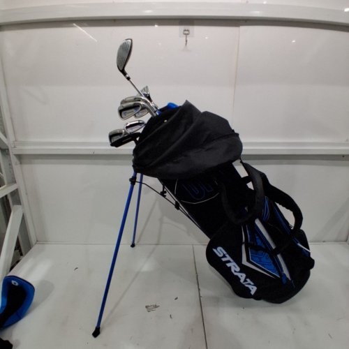 8PC STRATA REGULAR GOLF CLUBS WITH STAND BAG - RIGHT HAND - BLUE/BLACK (MODEL: B07H2HQJR5) image 5
