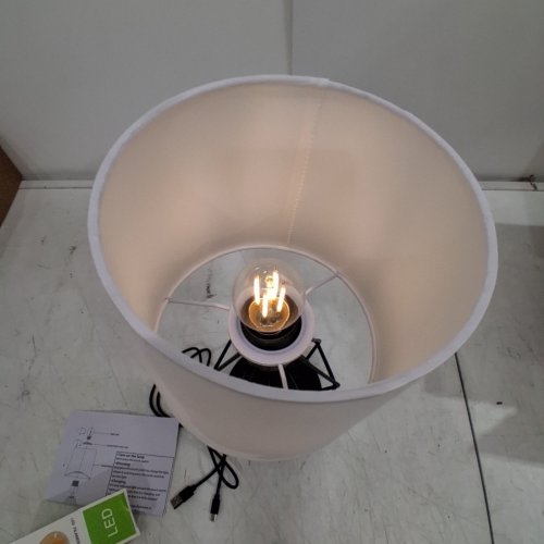 USB RECHARGEABLE TABLE LAMP - 5V - BLACK/WHITE image 2
