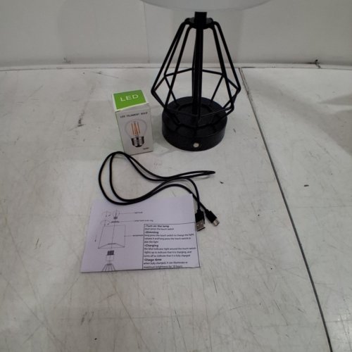 USB RECHARGEABLE TABLE LAMP - 5V - BLACK/WHITE image 5