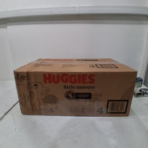 150PK HUGGIES LITTLE MOVERS DIAPERS - SIZE 4 - WHITE image 2