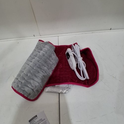 CRADLE YOU IN WARMING COMFORT! BODY HEATING ELECTRIC PAD WITH HEAT SETTINGS AUTO - 12" X 24" - GREY/PINK image 4