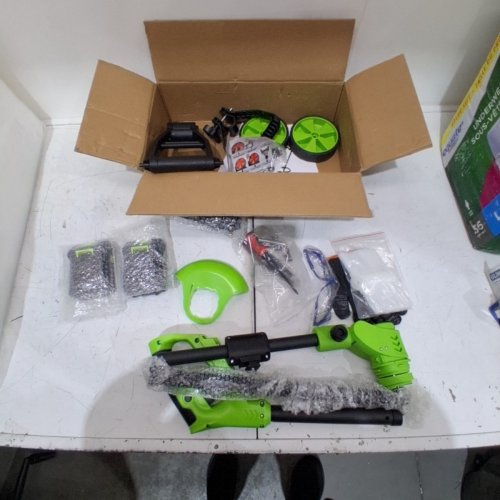 LI-ION LAWN MOWER/GRASS TRIMER WEED WHACKER - 21V - GREEN/BLACK image 2