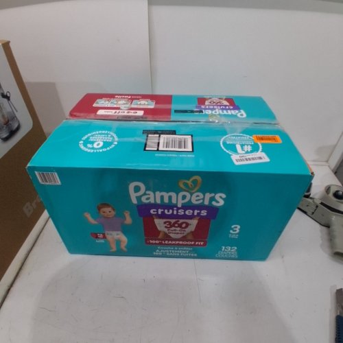132PK PAMPERS SWADDLERS DIAPERS - SIZE 3 image 3