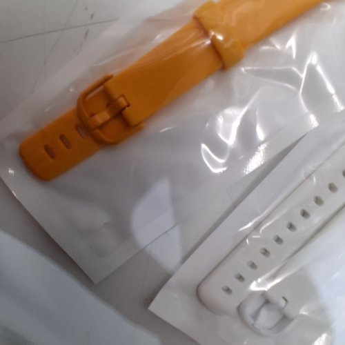 2PK FITBIT INSPIRE 3 SMART WATCH BAND REPLACEMENT - ORANGE/WHITE image 3