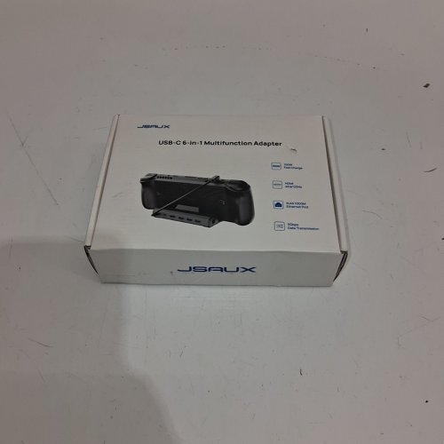 JSAUX 6-IN-1 DOCKING STATION HDMI (4K 60HZ) GIGABIT ETHERNET, 3 USB A 3.0 AND USB C PORTS - GREY (MODEL: ‎CH4504) image 4