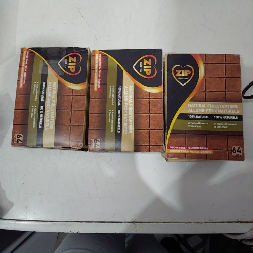 3 (64PK) ZIP 100% NATURAL FIRE STARTER CUBES - INDOOR/OUTDOOR - (MODEL: 064-5711-6) image 3