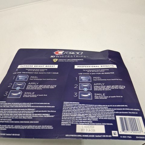 2PC CREST 3D TEETH WHITENING STRIPS PROFESSIONAL EFFECTS TEETH WHITENING KIT - LEVELS 18 - 8 - 54 STRIPS TOTAL image 4