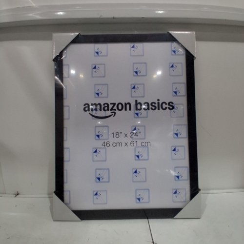 AMAZON BASICS WOOD POSTER RECTANGULAR FRAME - 18" X 24" - BLACK image 2
