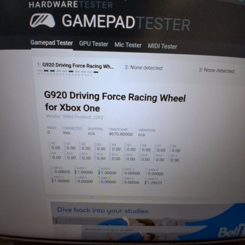 LOGITECH G920 DRIVING FORCE RACE WHEEL, FORCE FEEDBACK STEERING WHEEL WITH PEDALS FOR XBOX ONE/PC (MODEL: 941-000121) image 2