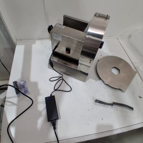CAVLHILS COMMERICAL ELECTRIC SLICER WITH HANDS FREE OPERATION - 15" X 12" X 14" - 120V - STAINLESS STEEL image 2