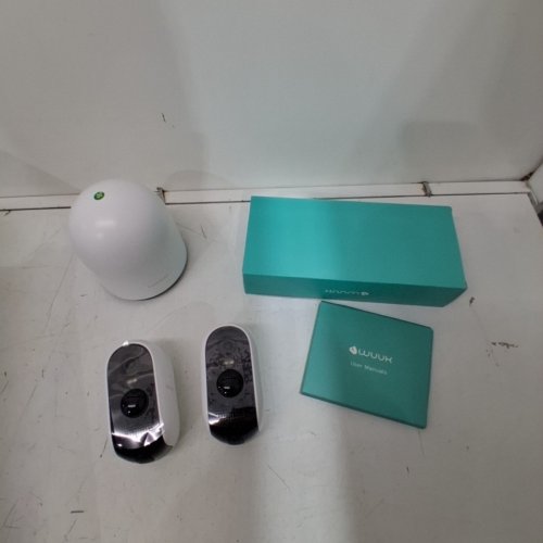 WUUK WIRELESS SECURITY WI-FI CAM PRO KIT WITH COMPANION APP FOR ANDROID AND IOS - WHITE - (MODEL: Y0410 B0210 2N1) image 3