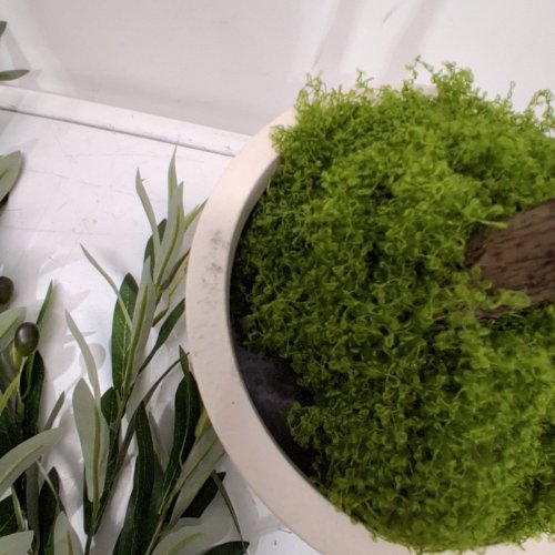 ARTIFICIAL OLIVE TREE WITH GREEN MOSS FOR HOME DECOR - 5FT - GREEN image 3