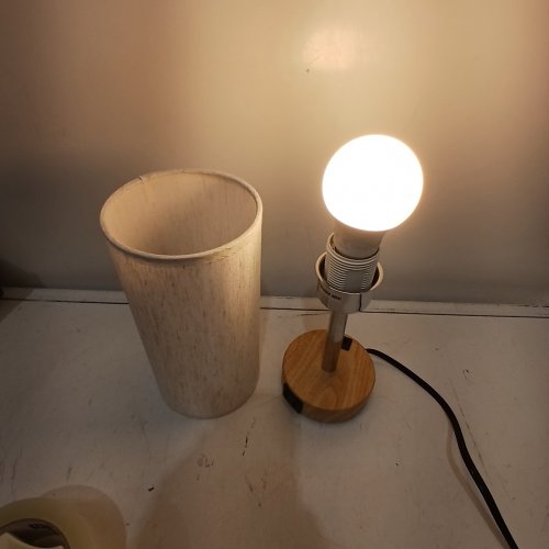 FENMZEE BED SIDE TABLE TOUCH LAMP WITH USB PORTS - 60WATTS image 2
