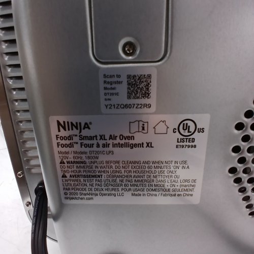 NINJA FOODI COUNTERTOP 10-IN-1 XL PRO AIR FRY OVEN - 1800W - SILVER/BLACK (MODEL: DT201C) image 9