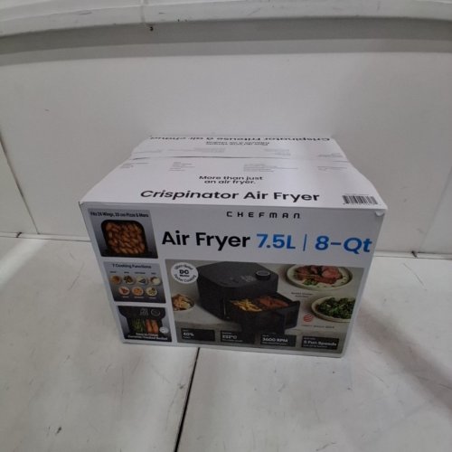 CHEFMAN CRISPINATOR HIGH POWERED AIR FRYER - 8QT - BLACK (MODEL: C38-8WD7-1M-1CAP / 1993109) image 6