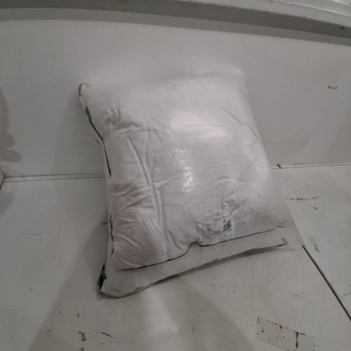 2PK - MIULEE PILLOW INSERTS - 18" X 18" - WHITE WITH BLUE NAVY EDGES image 6