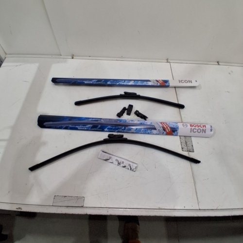 2PC BOSCH ICON WIPER BLADES KIT - DRIVER + PASSENGER - 26"/20" - BLACK (MODEL: 26OE20OE) image 2