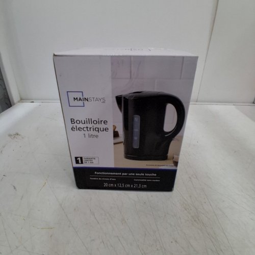 MAINSTAYS PLASTIC ELECTRIC COUNTERTOP KETTLE - 1L - BLACK - (MODEL: WJK836) image 5