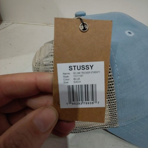 STUSSY 9TWENTY SS LINK TRUCKER CAP - BLUE (STYLE: 1311197) image 3