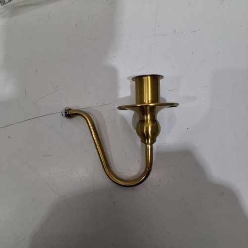 WALL-MOUNTED CANDLE SCONCE - BRASS image 2