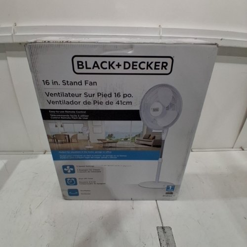 BLACK & DECKER 16" STANDING FAN MULTI-DIRECTIONAL (WHITE) (BFSR16W) image 6