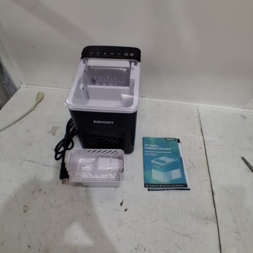 EUHOMY SELF-CLEANING BULLET COUNTERTOP PORTABLE ICE MAKER WITH ICE SCOOP - MAKES 27LB PER DAY - BLACK (MODEL: IM021-BBL-CAEH) image 3