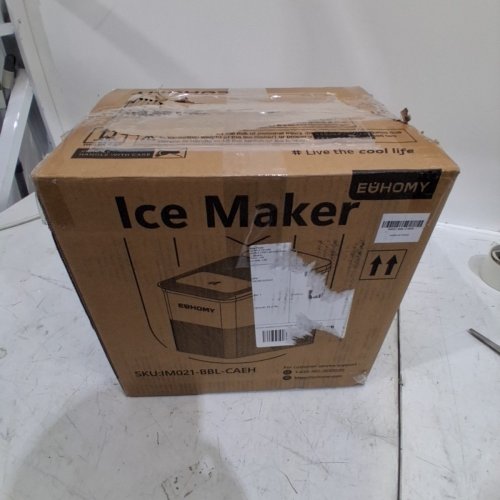 EUHOMY SELF-CLEANING BULLET COUNTERTOP PORTABLE ICE MAKER WITH ICE SCOOP - MAKES 27LB PER DAY - BLACK (MODEL: IM021-BBL-CAEH) image 6